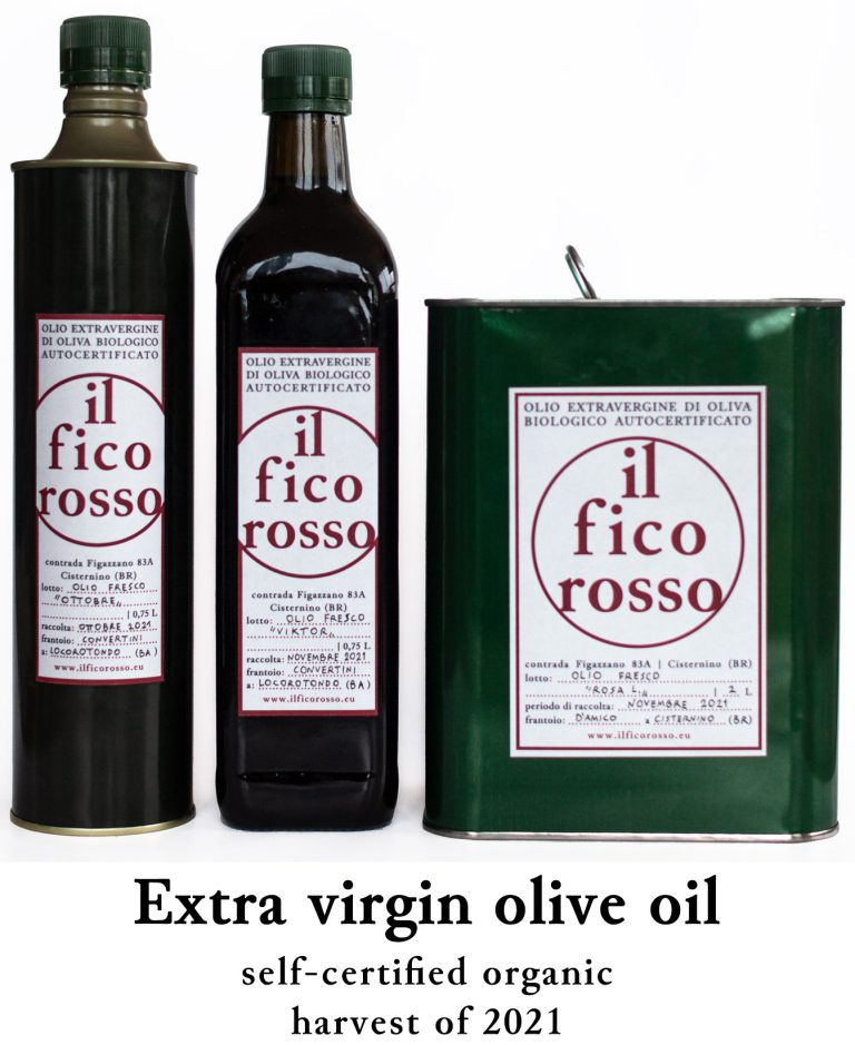 Extra virgin olive oil – harvest of 2021